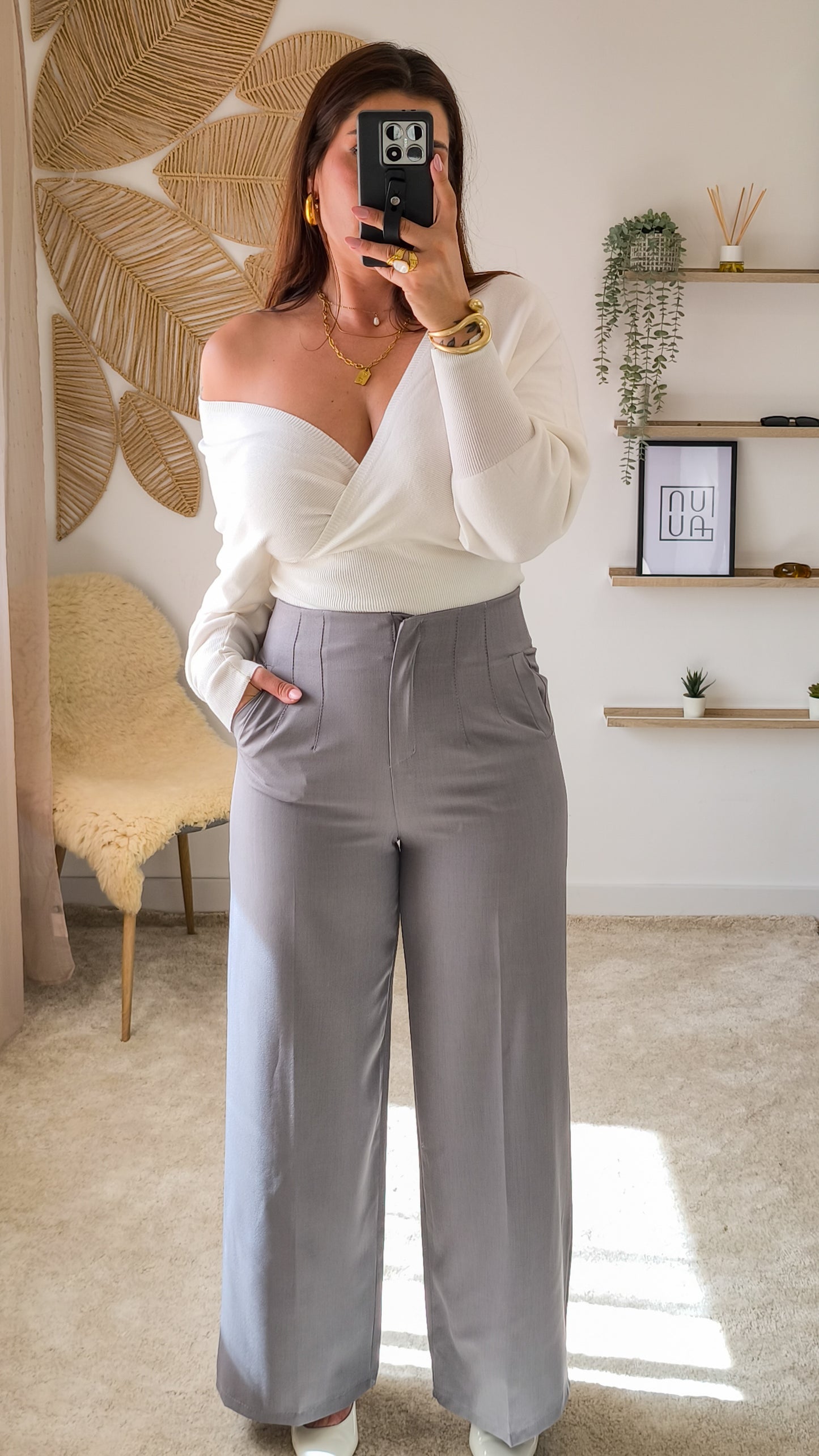 Calça Zara Wide Leg
