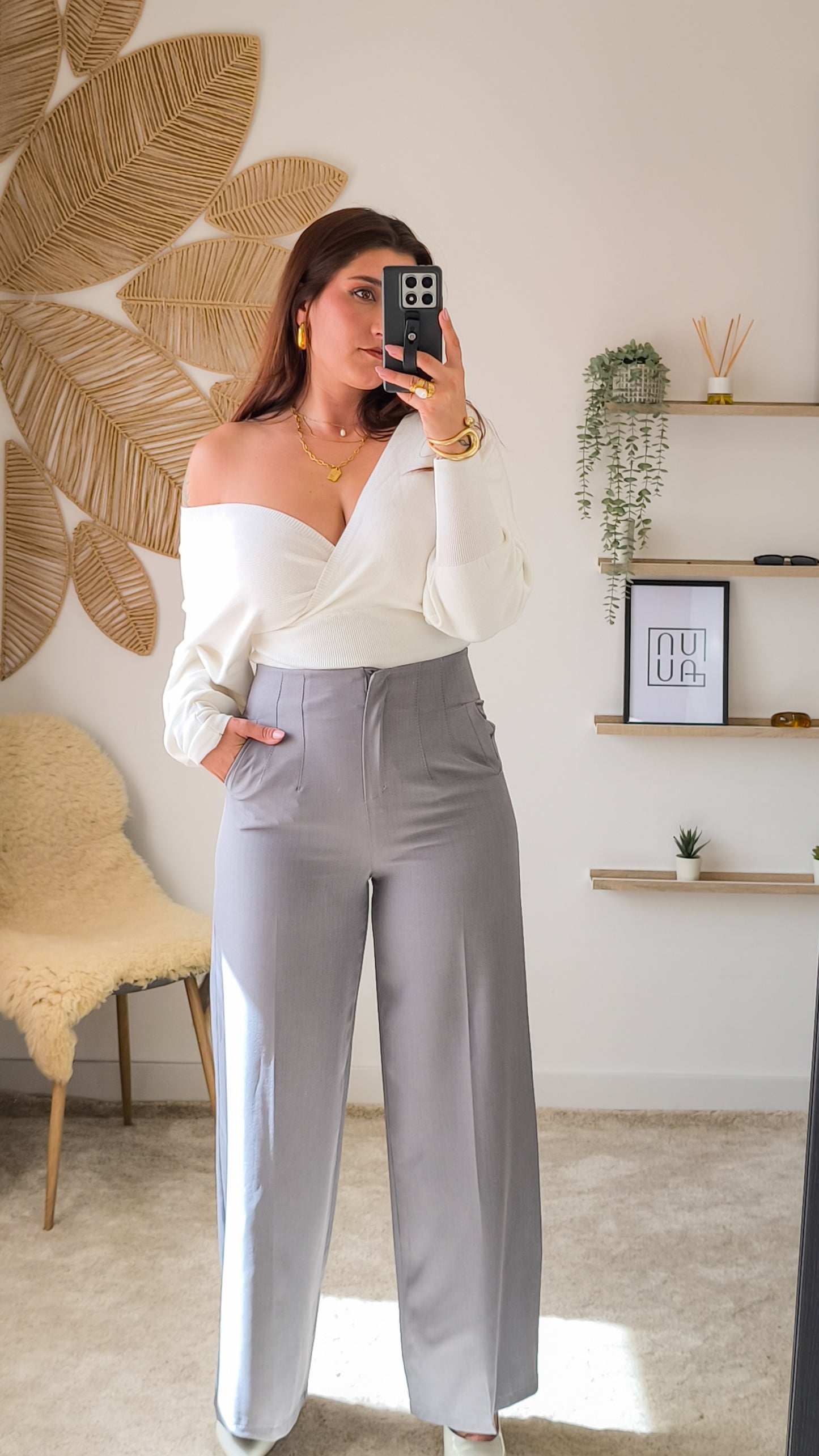 Calça Zara Wide Leg